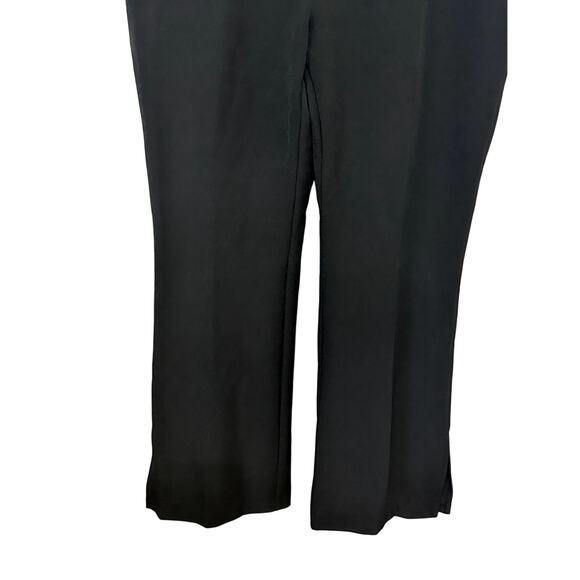 Open Edit Straight Leg Pants High Rise Fit Side Slit Comfortable Black W 2X NWOT - Picture 4 of 9